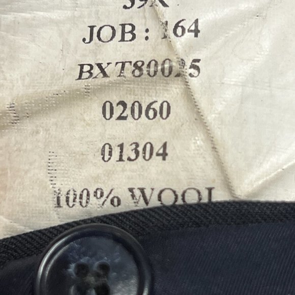 Jos A Bank Suit Jacket Mens 39R Wool Travelers Blue Striped - Picture 8 of 9